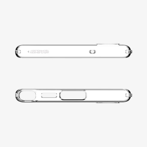ACS05610 - Galaxy S23 Ultra Case Liquid Crystal in crystal clear showing the back